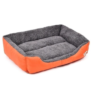 Foto 1 | Foto 1 | Cama Para Perros Huoguo, Naranja, Cálida Y Acogedora, Forro Polar, Impermeable - Venta Internacional.