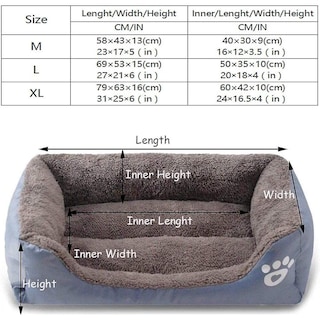 Foto 4 | Foto 4 | Cama Para Perros Huoguo, Moderna, Ultrasuave Y Cálida Para Uso Diario, Tamaño Mediano - Venta Internacional.