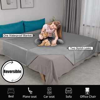 Foto 2 | Foto 2 | Manta De Cama Para Mascotas Ameritex Reversible 100% Impermeable De Terciopelo - Venta Internacional.