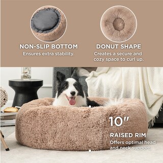 Foto 3 | Foto 3 | Cama Para Perro Bedsure Calming Donut, Lavable Para Perros Grandes - Venta Internacional.