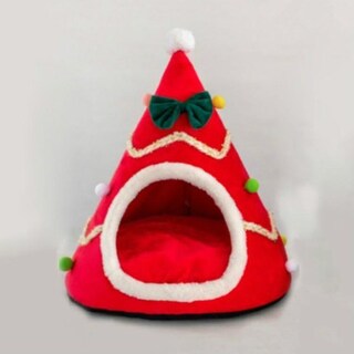 Foto 1 | Foto 1 | Cama Para Mascotas Huoguo Con Forma De Gorro Navideño Con Forma De Jaula Para Pájaros - Venta Internacional.