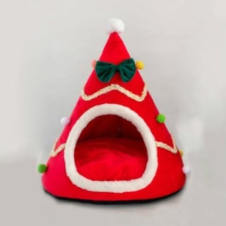 Foto 1 | Foto 1 | Cama Con Forma De Nido Para Mascotas Con Forma De Gorro Navideño Con Forma De Jaula Para Pájaros, Ro - Venta Internacional.