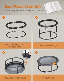 Foto 7 | Foto 7 | Cama Para Gatos Feandrea, Hamaca Transpirable Para Mascotas De Hasta 9 Kg - Venta Internacional.