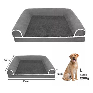 Foto 2 | Foto 2 | Cama Doble Vista Para Perro Mediano-grande Eo Safe Imports Esi-16270 Gris