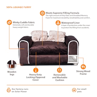 Foto 5 | Foto 5 | Cama Para Mascotas, Tapizada En Minky, Incluye Cojin Con Funda Extraible, Patas Desmontables