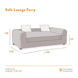 Foto 5 | Foto 5 | Cama Ideal Para Mascotas Tapizada En Tela Minky Incluye 2 Almohadas Patas De Madera Desmontables