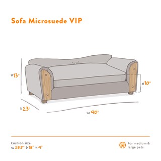 Foto 5 | Foto 5 | Cama para Mascotas con Patas de Madera Desmontables + Cojín con Funda Extraíble