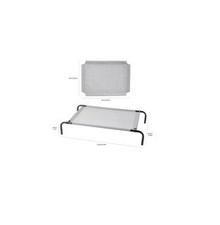 Foto 2 | Foto 2 | Cama Elevada Para Perro Mediano Resistente Portátil Eo Safe Imports Esi-18545 Gris