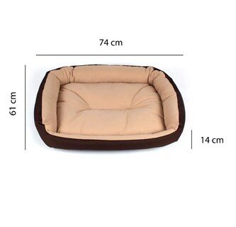 Foto 2 | Foto 2 | Cama Para Perro O Mascota Mediana Color Café Y Beige Colchoneta