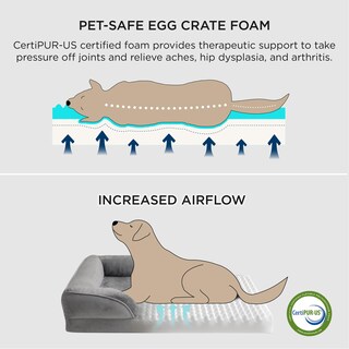 Foto 2 | Foto 2 | Cama Para Perros Bedsure Orthopedic Xl Para Perros Extra Grandes, Color Gris - Venta Internacional.