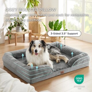 Foto 4 | Foto 4 | Cama Para Perros Bedsure Orthopedic Xl Para Perros Extra Grandes, Color Gris - Venta Internacional.