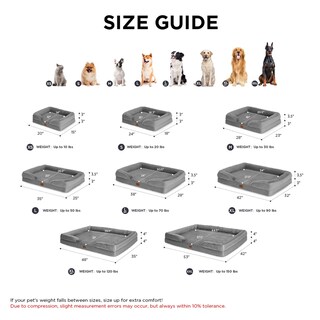 Foto 6 | Foto 6 | Cama Para Perros Bedsure Orthopedic Xl Para Perros Extra Grandes, Color Gris - Venta Internacional.