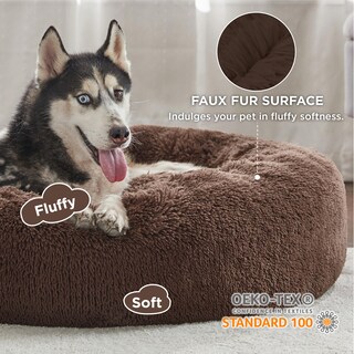 Foto 2 | Foto 2 | Cama Para Perros, Relajante, Rosquilla, Lavable Para Perros Grandes, Café - Venta Internacional.