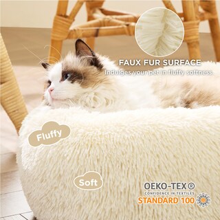 Foto 2 | Foto 2 | Cama Calmante Para Gatos, Pequeña, Lavable, Redonda, Con Leche De Avena, 7 Kg - Venta Internacional.