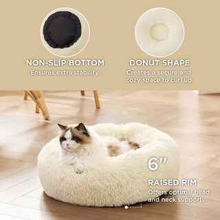 Foto 3 | Foto 3 | Cama Calmante Para Gatos, Pequeña, Lavable, Redonda, Con Leche De Avena, 7 Kg - Venta Internacional.