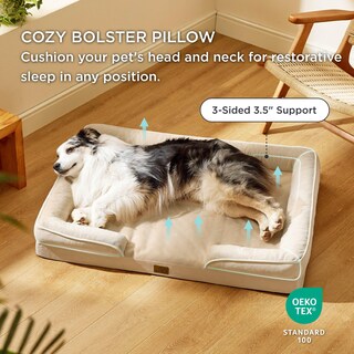 Foto 4 | Foto 4 | Cama Ortopédica Para Perros Extragrandes, Talla Xl, Color Caqui Claro - Venta Internacional.