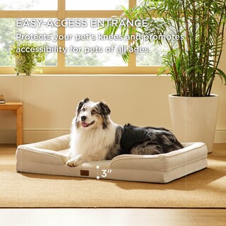 Foto 5 | Foto 5 | Cama Ortopédica Para Perros Extragrandes, Talla Xl, Color Caqui Claro - Venta Internacional.