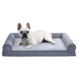 Foto 2 | Foto 2 | Cama Para Mascotas Amazon Basics, Sofá De Espuma Para Sala De Estar, Gris, 90 X 70 Cm - Venta Internacional.