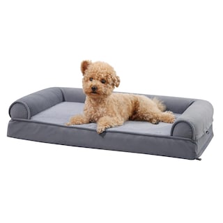 Foto 2 | Foto 2 | Cama Para Mascotas Amazon Basics, Sofá De Espuma Para Sala De Estar, Color Gris, 76 X 51 Cm - Venta Internacional.