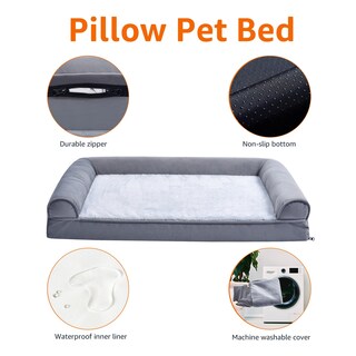 Foto 5 | Foto 5 | Cama Para Mascotas Amazon Basics, Sofá De Espuma Para Sala De Estar, Color Gris, 76 X 51 Cm - Venta Internacional.