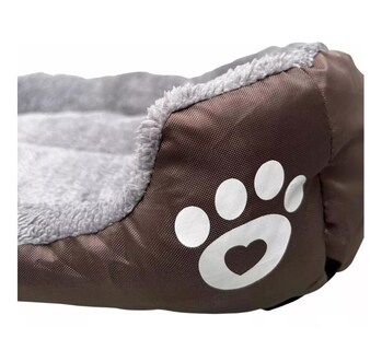 Foto 2 | Foto 2 | Cama Para Mascotas Talla Grande - Estampado Huella Eo Safe Imports Esi-8973-1 Marron