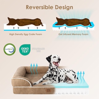 Foto 4 | Foto 4 | Cama Para Perros Eheyciga Orthopaedic Xl, Impermeable, De Espuma Viscoelástica, Color Camel - Venta Internacional.