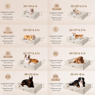 Foto 2 | Foto 2 | Cama Para Perros Eheyciga, Ortopédica, Impermeable, De Espuma Viscoelástica Para Perros Grandes - Venta Internacional.
