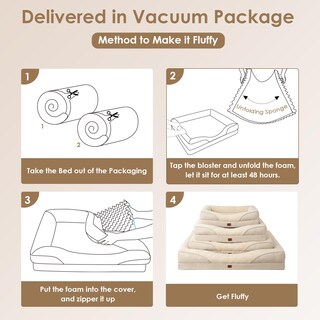Foto 7 | Foto 7 | Cama Para Perros Eheyciga Memory Foam Xl, Ortopédica, Impermeable, 42 X 30 X 7,5 Cm - Venta Internacional.