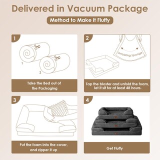 Foto 7 | Foto 7 | Cama Ortopédica Para Perros Eheyciga, Extragrande, De Espuma Viscoelástica Impermeable - Venta Internacional.