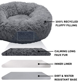 Foto 4 | Foto 4 | Cama Para Perros Furhaven Calming Donut Recargable Con Funda Lavable - Venta Internacional.