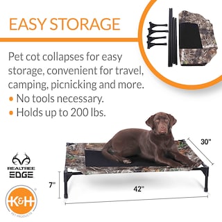 Foto 2 | Foto 2 | Cuna Elevada Para Perros K&h Pet Products Outdoor Para Perros Grandes - Venta Internacional.