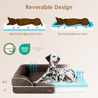 Foto 4 | Foto 4 | Cama Ortopédica Para Perros Eheyciga, Impermeable, Espuma Viscoelástica, Grande - Venta Internacional.