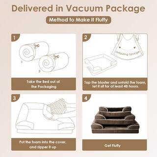 Foto 7 | Foto 7 | Cama Ortopédica Para Perros Eheyciga, Impermeable, Espuma Viscoelástica, Grande - Venta Internacional.