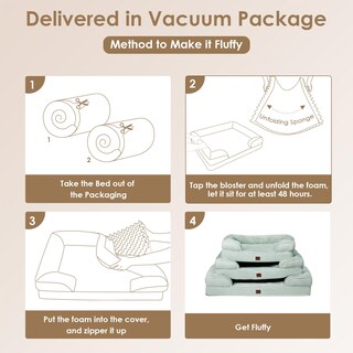 Foto 7 | Foto 7 | Cama Ortopédica Para Perros Eheyciga, Impermeable, Viscoelástica, Xl, Color Salvia - Venta Internacional.