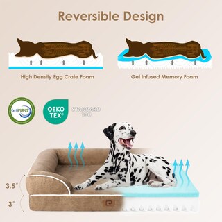 Foto 4 | Foto 4 | Cama Ortopédica Para Perros Eheyciga, Impermeable, Espuma Viscoelástica, Grande - Venta Internacional.