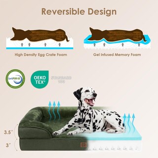 Foto 4 | Foto 4 | Cama Ortopédica Para Perros Eheyciga, Impermeable, Espuma Viscoelástica, Grande - Venta Internacional.