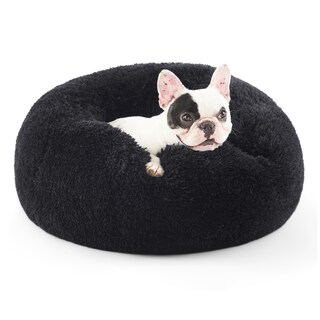 Foto 1 | Foto 1 | Cama Para Mascotas, Relajante, Para Perros Pequeños, Rosquilla, Lavable, Negra - Venta Internacional.