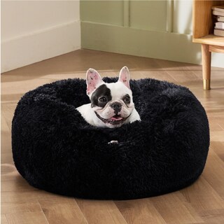 Foto 4 | Foto 4 | Cama Para Mascotas, Relajante, Para Perros Pequeños, Rosquilla, Lavable, Negra - Venta Internacional.