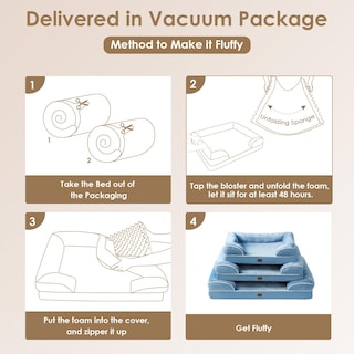 Foto 7 | Foto 7 | Cama Ortopédica Para Perros Eheyciga Memory Foam Xl Impermeable Azul - Venta Internacional.