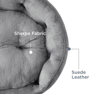 Foto 4 | Foto 4 | Cama Redonda Para Perros Y Gatos Pequeños, 63 Cm, Color Gris - Venta Internacional.