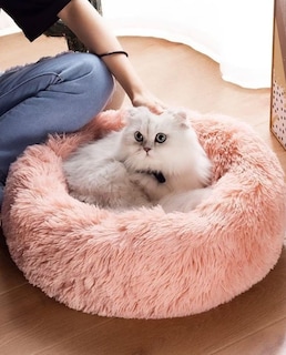 Foto 3 | Foto 3 | Cama Genérica Para Mascotas, Lavable, 50/60 Cm, Redonda, Piel Sintética De Felpa, Rosa - Venta Internacional.