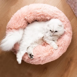Foto 5 | Foto 5 | Cama Genérica Para Mascotas, Lavable, 50/60 Cm, Redonda, Piel Sintética De Felpa, Rosa - Venta Internacional.