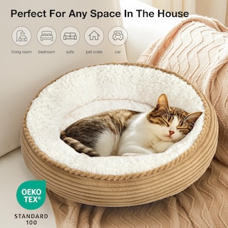 Foto 5 | Foto 5 | Pet Bed Love's Cabin Round Donut Para Gatos Y Perros Pequeños, 20 Pulgadas - Venta Internacional.