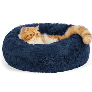 Foto 1 | Foto 1 | Cama Calmante Para Mascotas Para Gatos De Interior, Tamaño Pequeño, Azul Marino, 15 Libras - Venta Internacional.