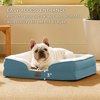Foto 5 | Foto 5 | Cama Ortopédica Para Perros, Impermeable, Para Perros Medianos, Color Azul - Venta Internacional.
