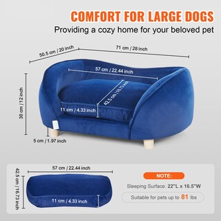 Foto 2 | Foto 2 | Cama Para Perros Vevor, Suave Y Aterciopelada, Sofá Y Silla Para Mascotas Pequeñas - Venta Internacional.