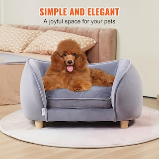 Foto 7 | Foto 7 | Cama Para Perros Vevor, Sofá Para Perros Y Gatos Pequeños, Color Gris - Venta Internacional.