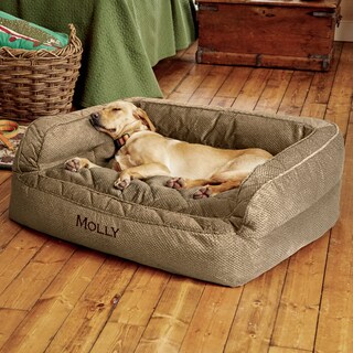 Foto 1 | Foto 1 | Cama Para Perros Orvis Comfortfill-eco Sofá Marrón De Tweed Mediano - Venta Internacional.