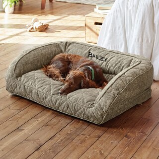 Foto 1 | Foto 1 | Cama Para Perros Orvis Comfortfill-eco Bolster De Felpa Rectangular Pequeña - Venta Internacional.