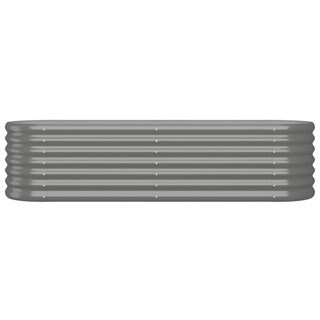 Foto 3 | Foto 3 | Cama Elevada De Jardín Vidaxl De Acero Con Recubrimiento En Polvo Gris, 150 X 40 X 36 Cm - Venta Internacional.